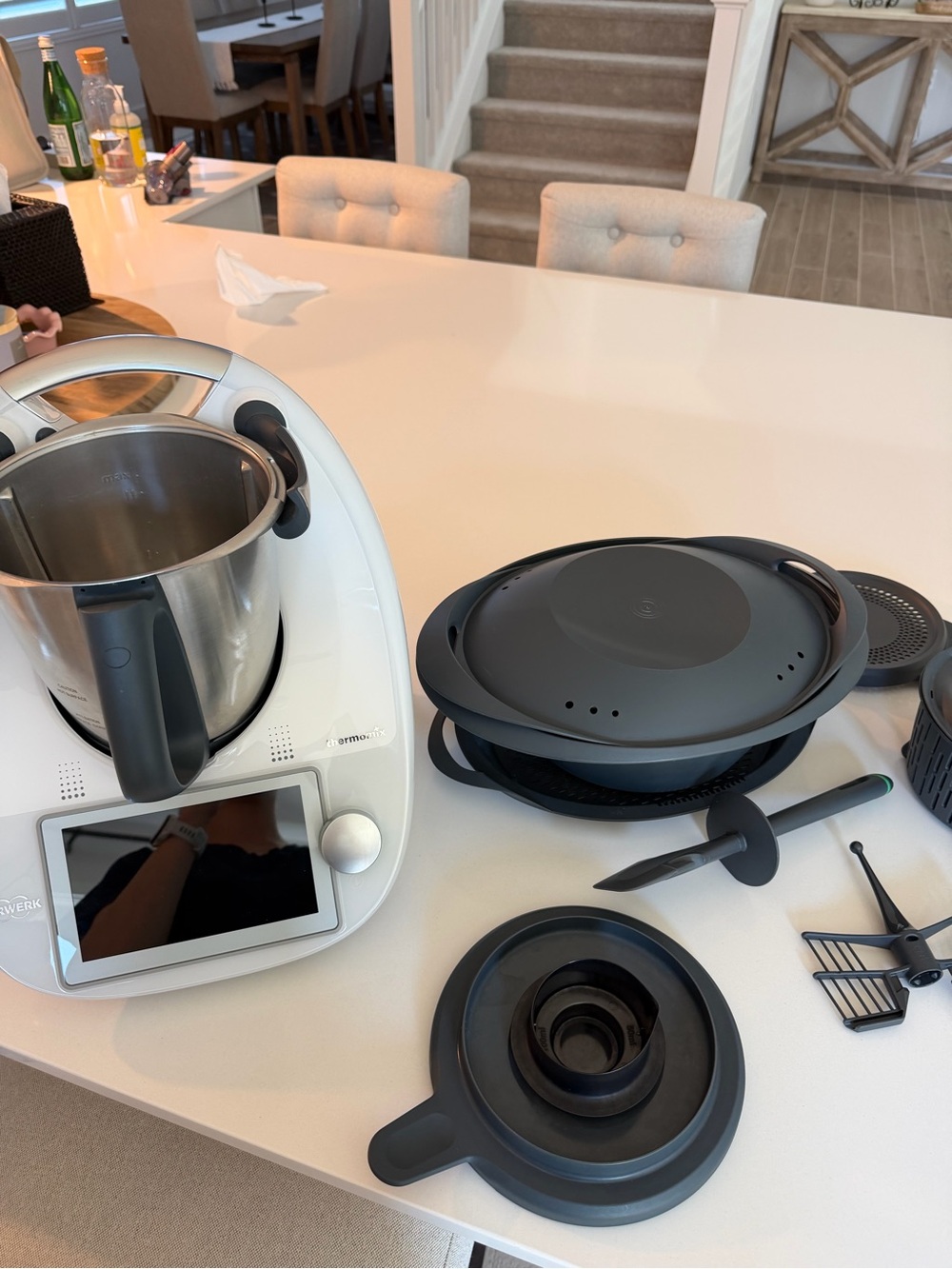 Thermomix-Compatible Smart Mixer with Dark Gray Accessory Set